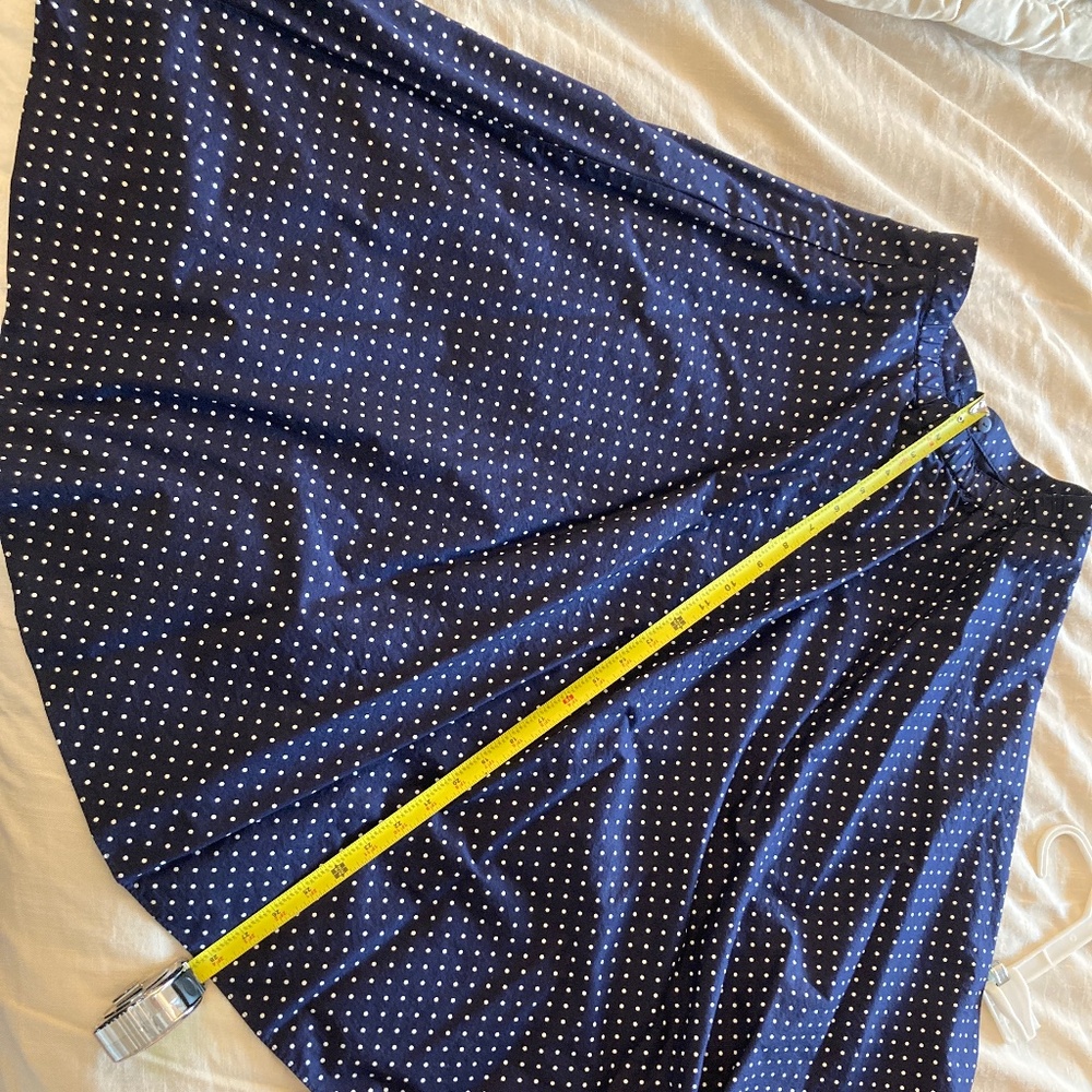 Below the knee polka dot  circle skirt